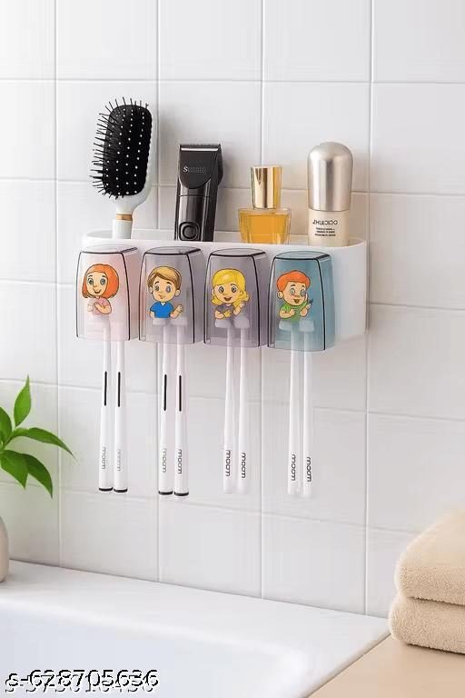 Wall Mounted Toothbrush Holder & Bathroom Shelf - Combo - Image 3
